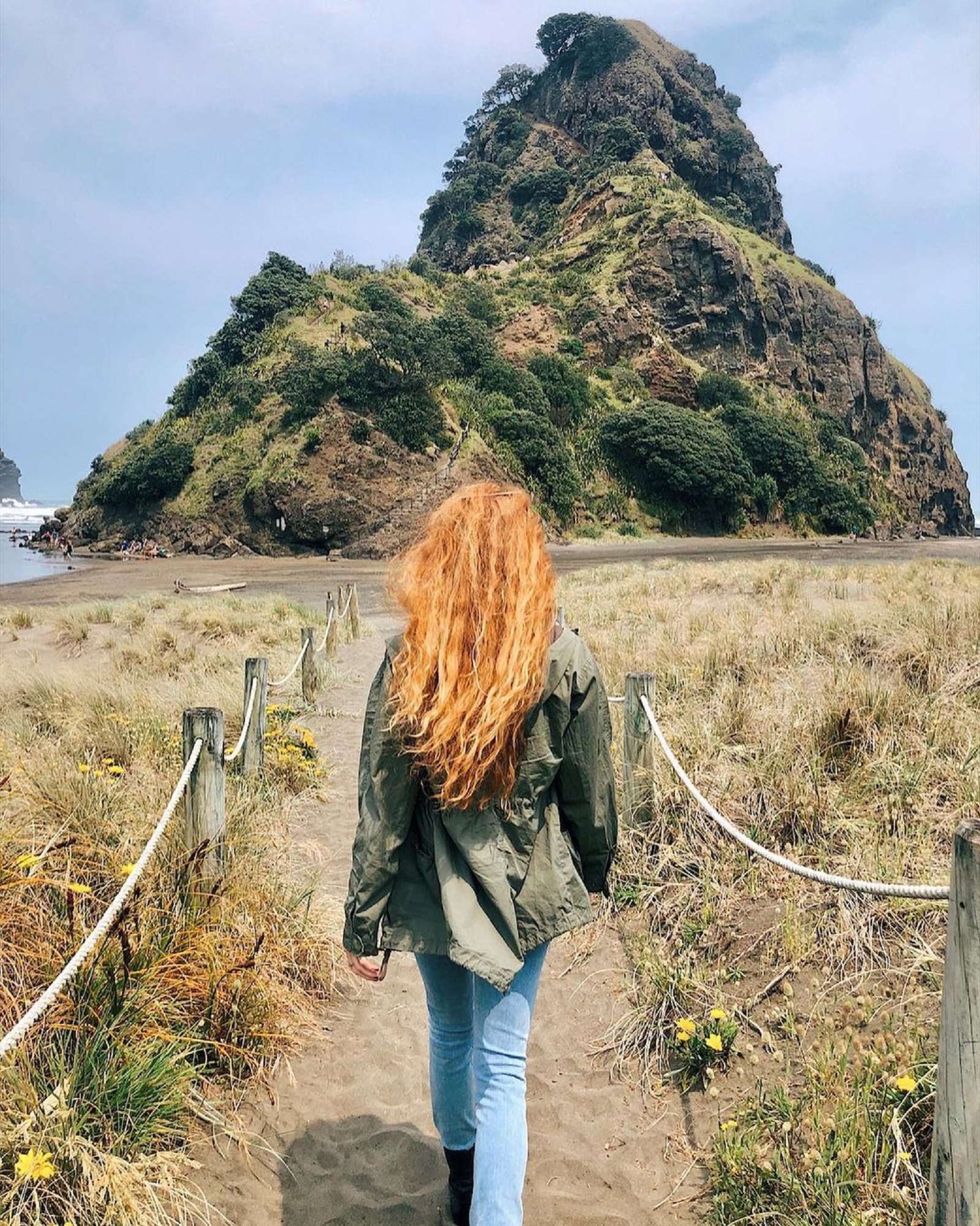 Lion Rock at Piha Beach