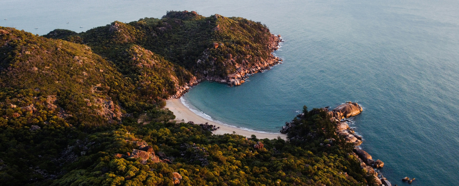 Aerial view of Magnetic Island coastline