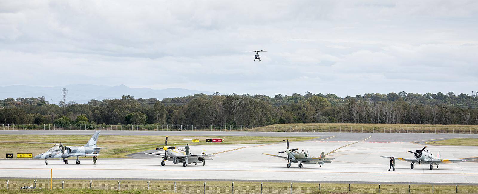 Four historic aircraft from Fighter Pilot Adventure Flights